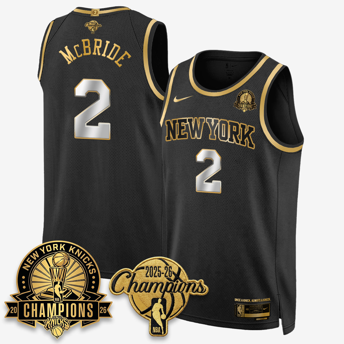 NYK 2026 Basketball Champions Special Edition Vapor Jersey V2- Stitched-DTD
