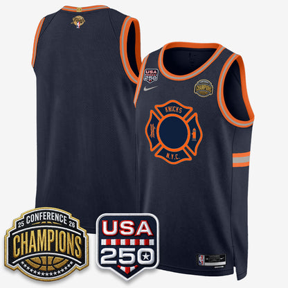 NYK 2026 NBA Eastern Conference Champions City Edition Jersey V2- Stitched-DTD