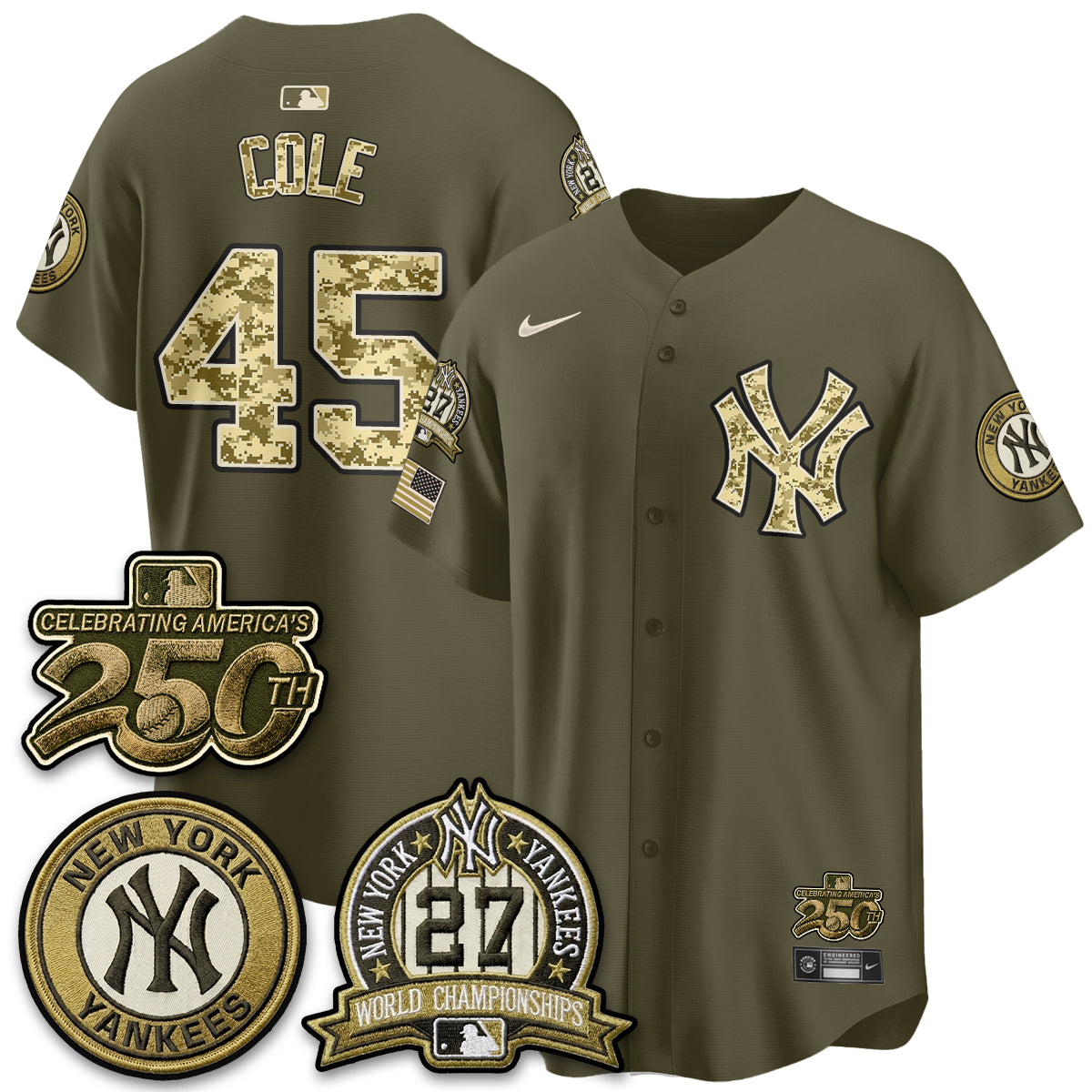 NYY Salute to Service 2026 Vapor Limited Jersey - Stitched-DTD