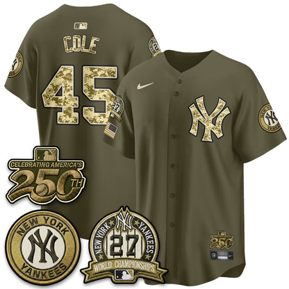 NYY Salute to Service 2026 Vapor Limited Jersey - Stitched-DTD