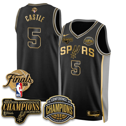 SAS 2026 NBA Western Conference Champions Vapor Special Edition Jersey - Stitched-DTD
