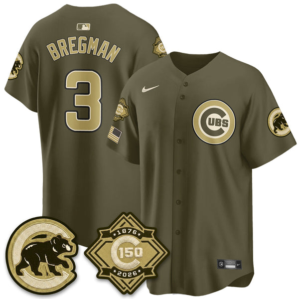 CHC New Era Olive 2026 Armed Forces Day Jersey -All Stitched-DTD