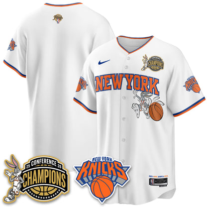 NYK 2026 NBA Finals x Bunny Vapor Jersey V2- Stitched-DTD