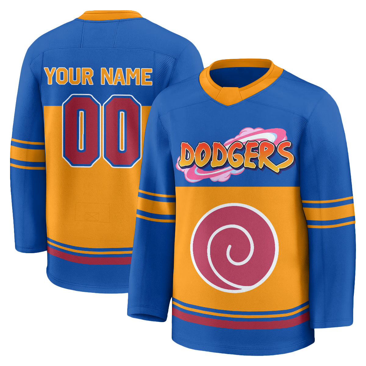 LAD Naruto Edition Vapor Custom Hockey Jersey - Stitched-DTD