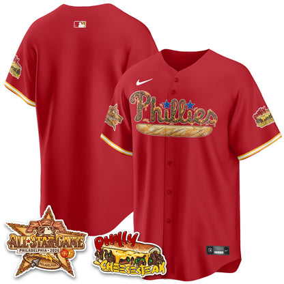 Philadelphia Phillies Cheesesteak Edition Vapor Limited Jersey - Stitched-DTD