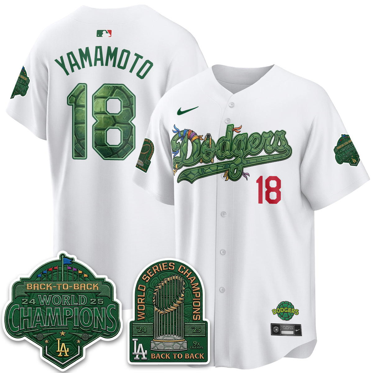 LAD x TMNT 2026 Vapor Jersey - Stitched-DTD