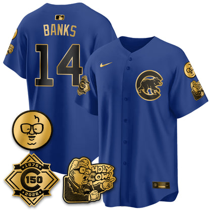 CHC 150th Anniversary Harry Caray Holy Cow Vapor Premier Limited Jersey - All Stitched V3-DTD