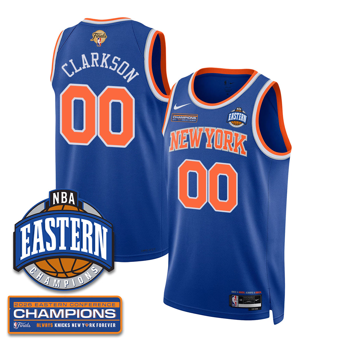 NYK 2026 NBA Eastern Conference Champions Vapor Jersey - Stitched-DTD