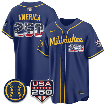 MIL Fourth of July Vapor Limited Jersey - Stitched-DTD