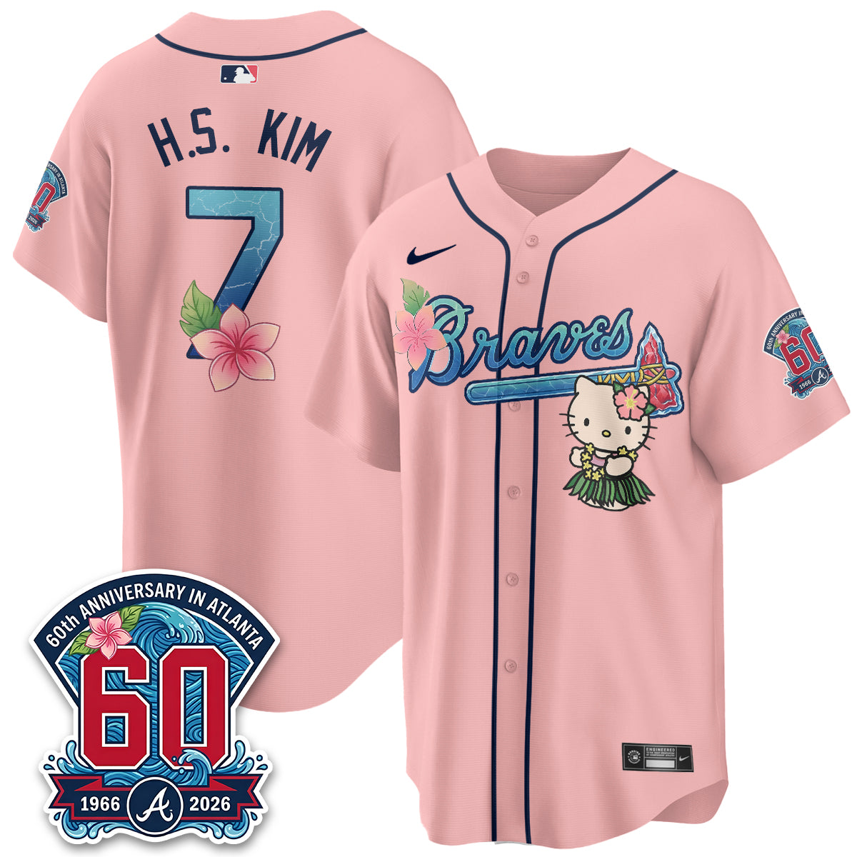 ATL x Meow Aloha Spirit Vapor Jersey - Stitched-DTD
