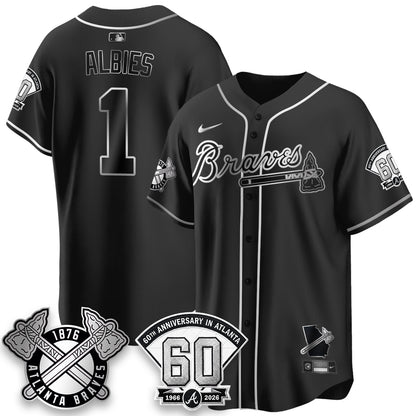ATL 60th Anniversary Special Edition Vapor Limited Jersey - All Stitched-DTD