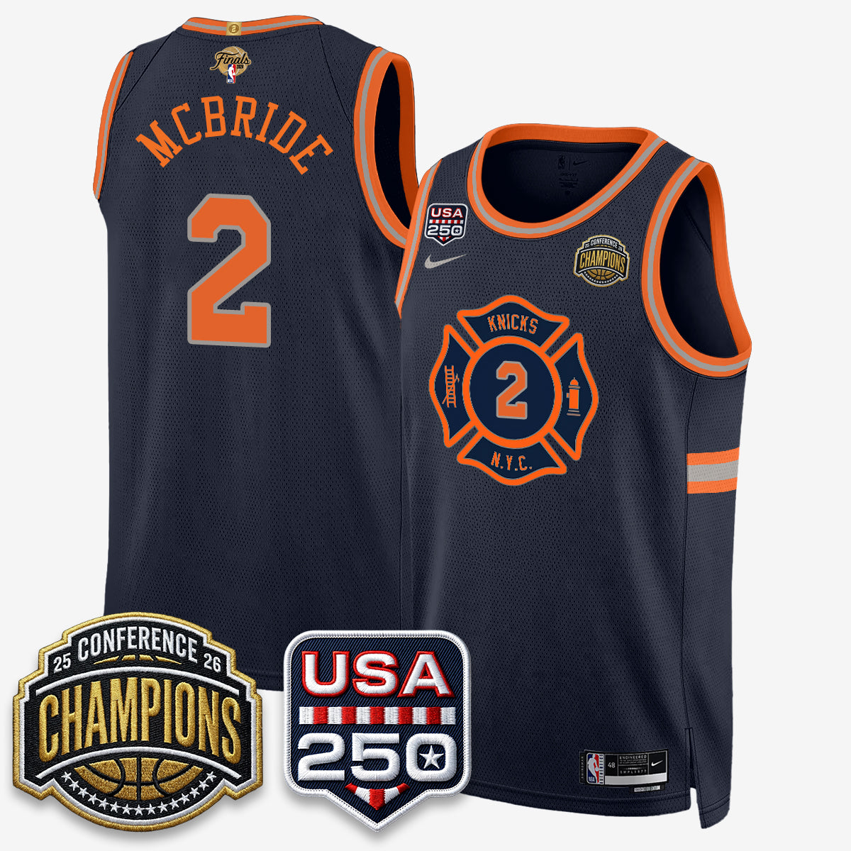 NYK 2026 NBA Eastern Conference Champions City Edition Jersey V2- Stitched-DTD