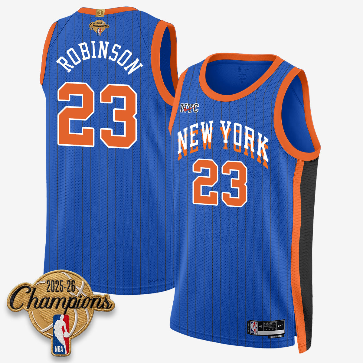 NYK 2026 Basketball Champions Vapor Jersey V2- Stitched-DTD