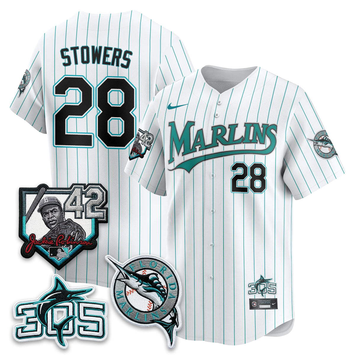 MIA 2026 Throwback Jackie Robinson New Era Vapor Limited Jersey - All Stitched-DTD