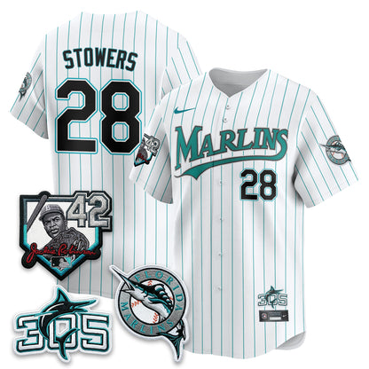 MIA 2026 Throwback Jackie Robinson New Era Vapor Limited Jersey - All Stitched-DTD