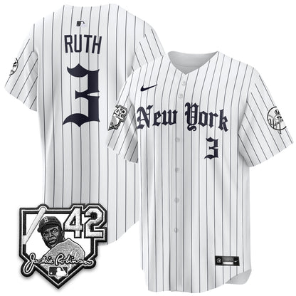 NYY 2026 Jackie Robinson Day Gothic Vapor Limited Jersey - All Stitched-DTD