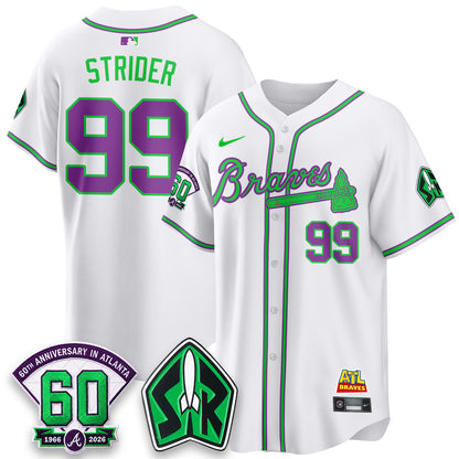 ATL 60th Anniversary Space Ranger Edition Vapor Limited Jersey - All Stitched-DTD