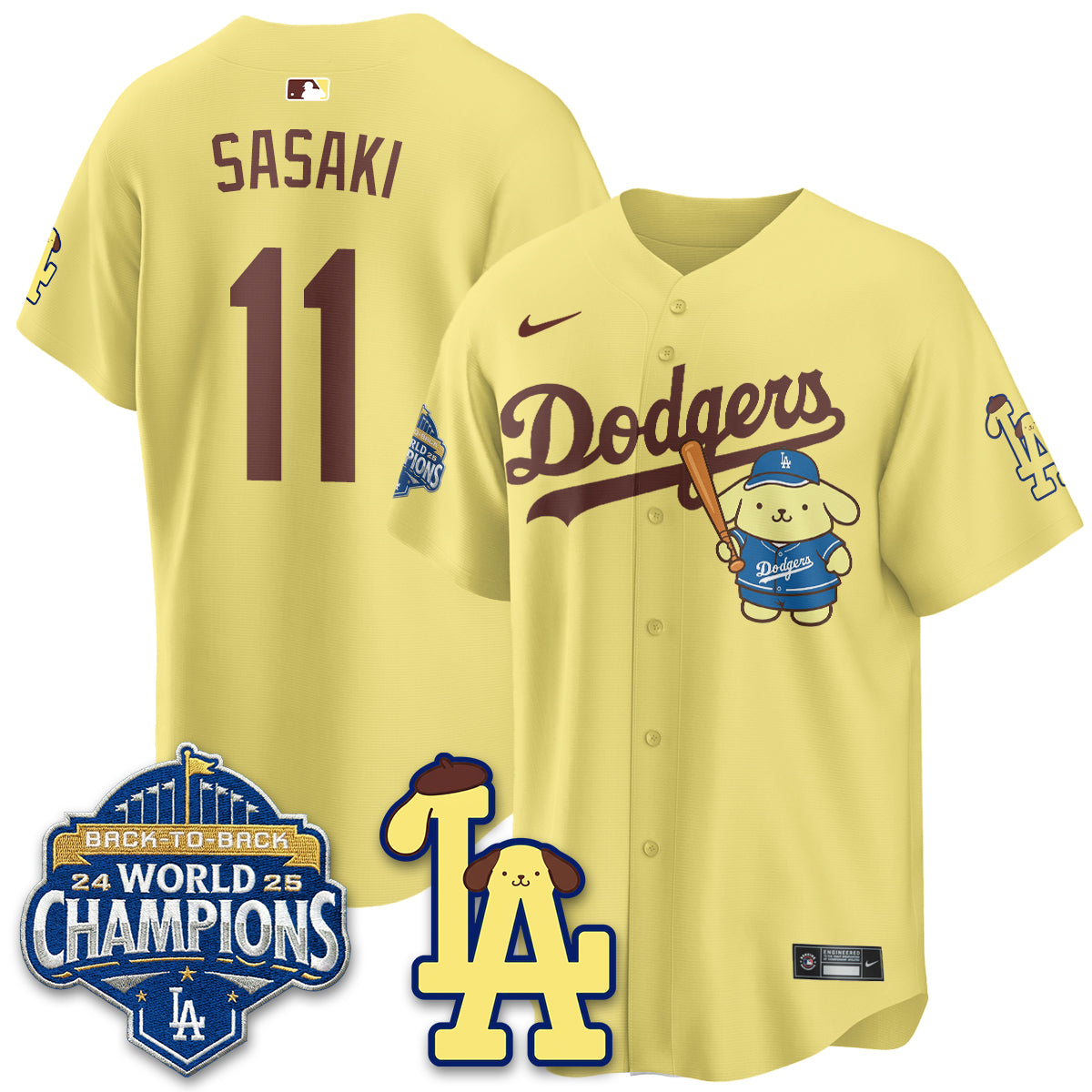 LAD Pompompurin Edition Vapor Jersey - Stitched-DTD