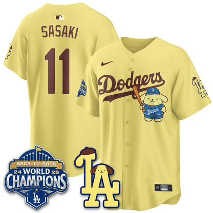 LAD Pompompurin Edition Vapor Jersey - Stitched-DTD