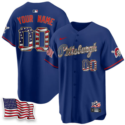 PIT 2026 Independence Day USA Vapor Limited Custom Jersey - Stitched-DTD