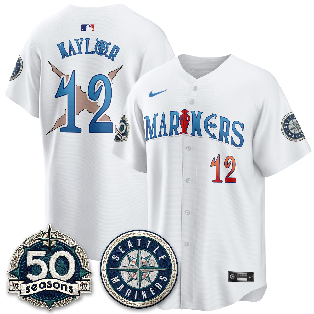 SEA x Japanese Cartoon Vapor Limited Jersey - Stitched-DTD