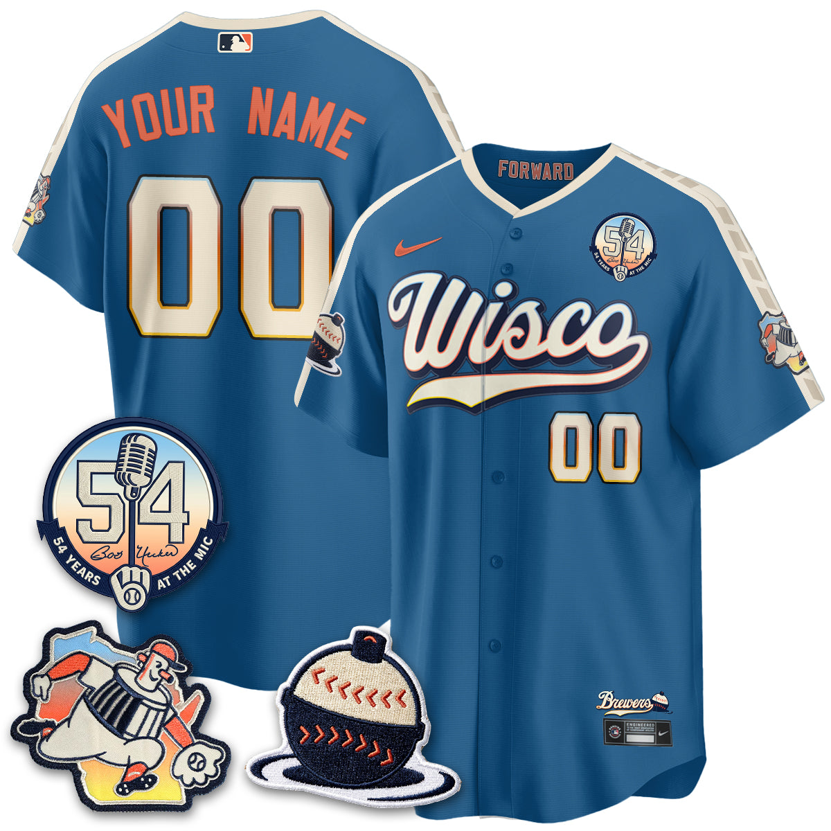 MIL 2026 City Connect Bob Uecker Vapor Limited Custom  Jersey - All Stitched V1-DTD