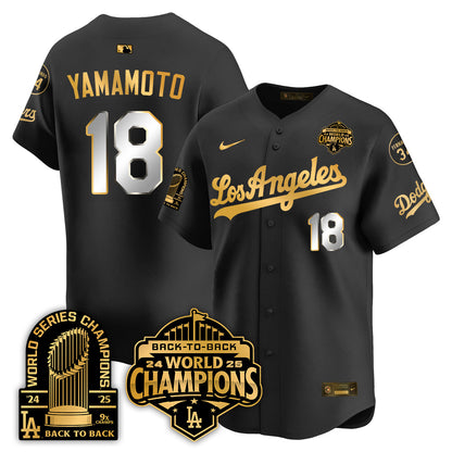 LAD Alternate  Vapor Limited Jersey - 9x Champs - All Stitched-DTD