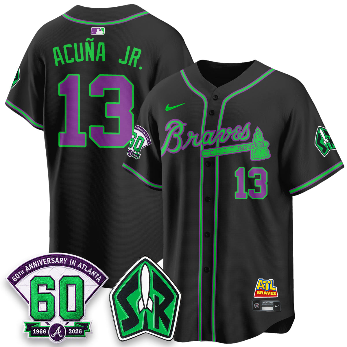 ATL 60th Anniversary Space Ranger Edition Vapor Limited Jersey - All Stitched-DTD