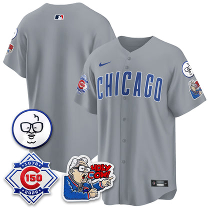 CHC 150th Anniversary Harry Caray Holy Cow Vapor Premier Limited Jersey - All Stitched V2-DTD