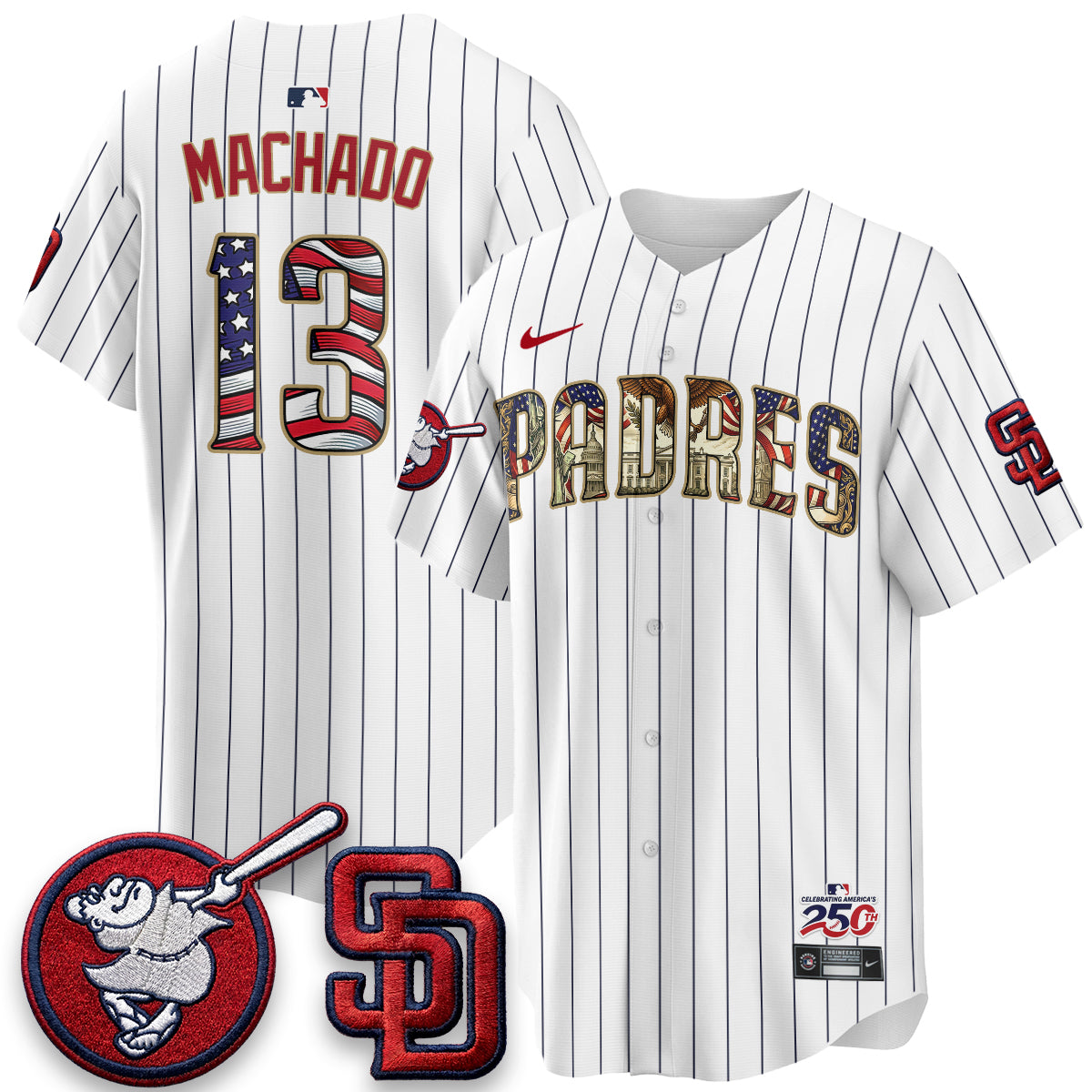 SD 2026 Independence Day USA Vapor Limited Jersey - Stitched-DTD