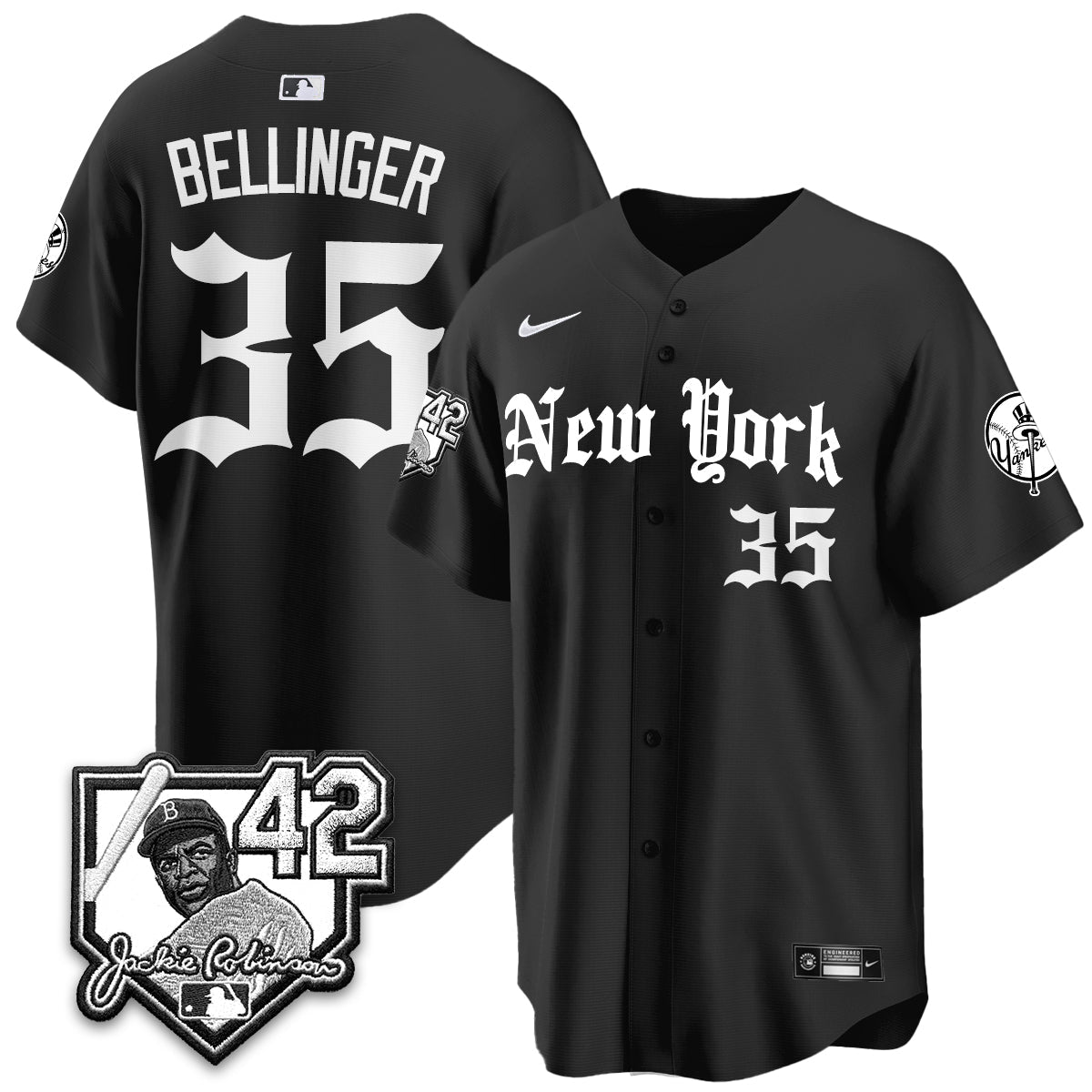NYY 2026 Jackie Robinson Day Gothic Vapor Limited Jersey - All Stitched-DTD