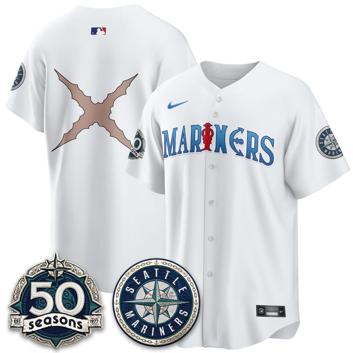 SEA x Japanese Cartoon Vapor Limited Jersey - Stitched-DTD