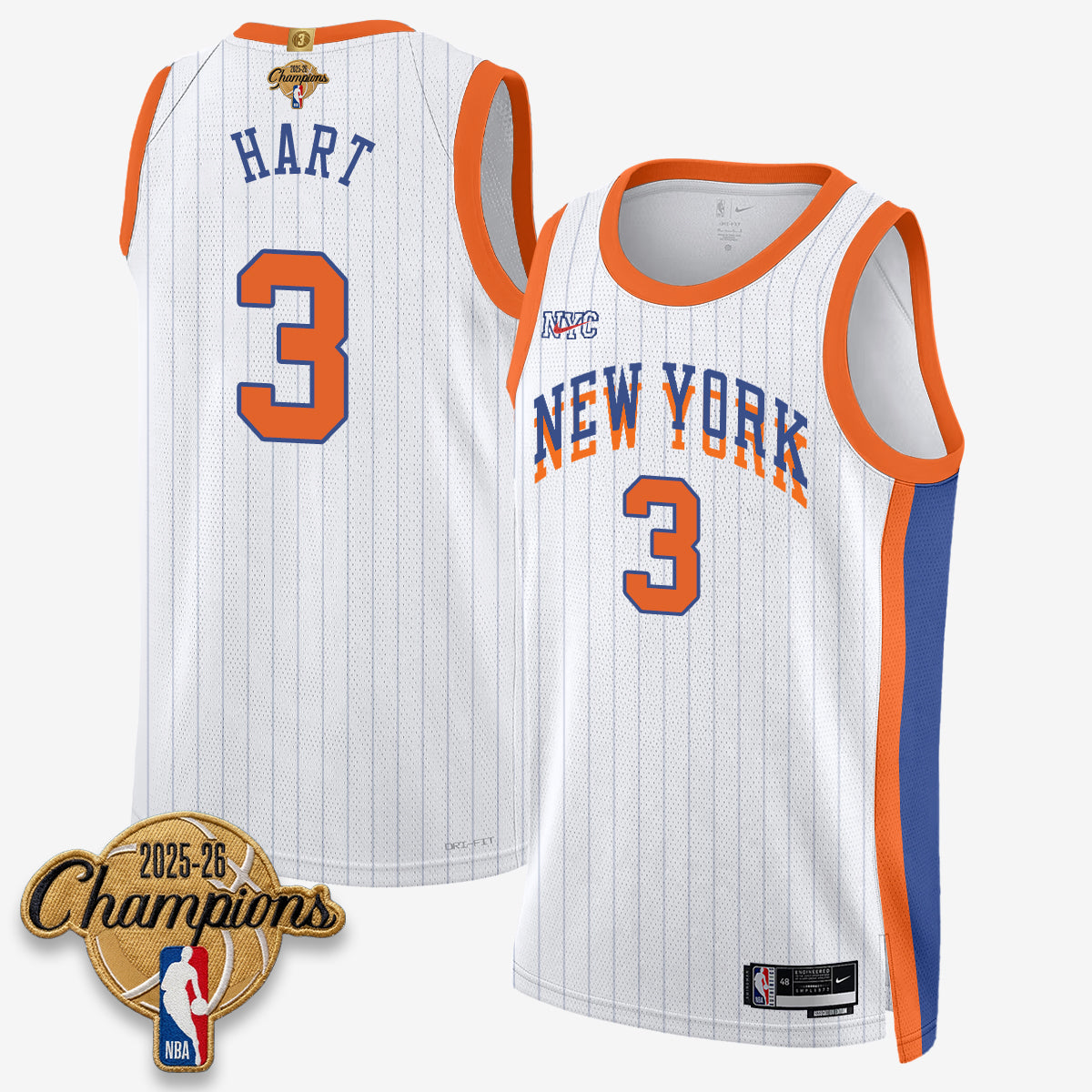 NYK 2026 Basketball Champions Vapor Jersey V2- Stitched-DTD