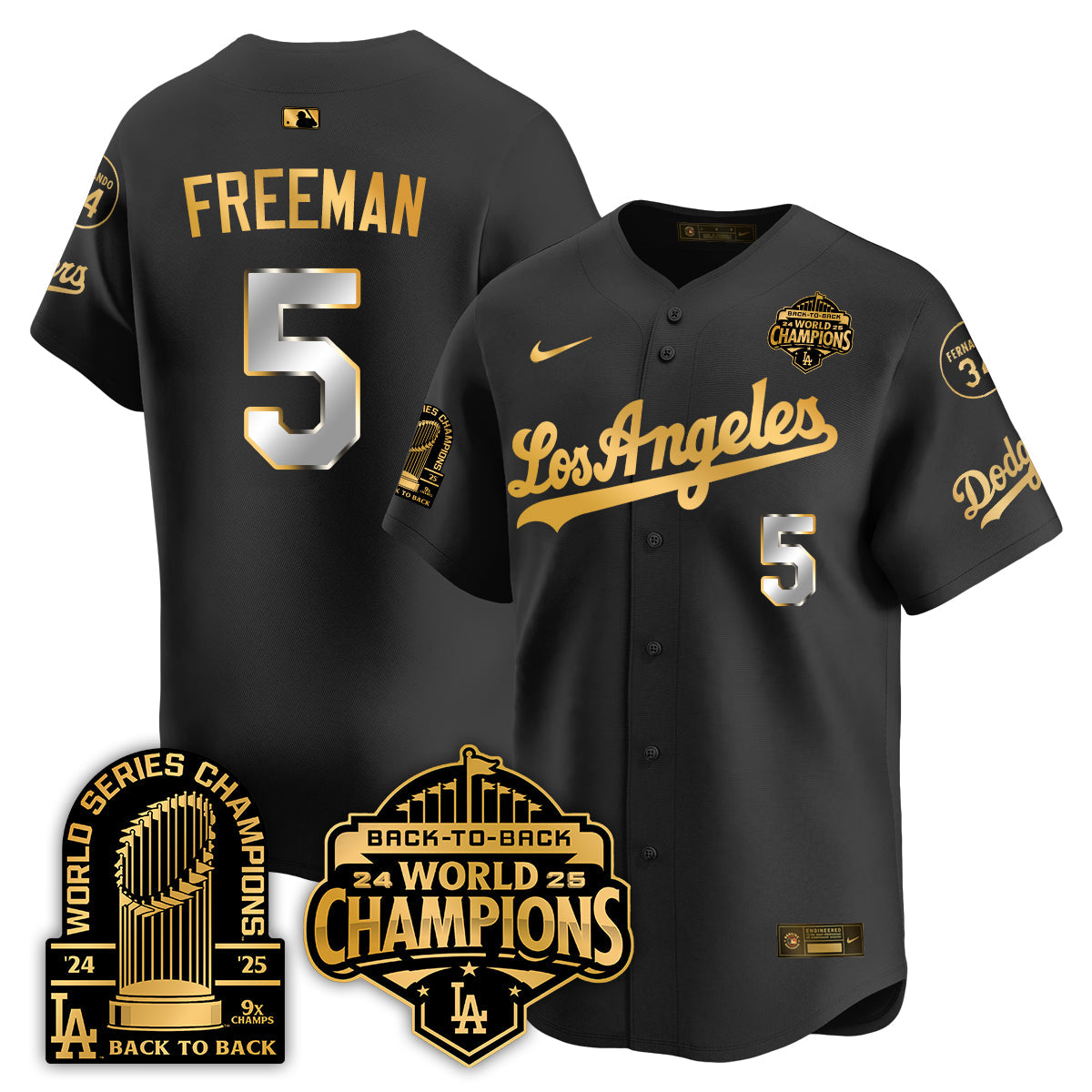 LAD Alternate  Vapor Limited Jersey - 9x Champs - All Stitched-DTD