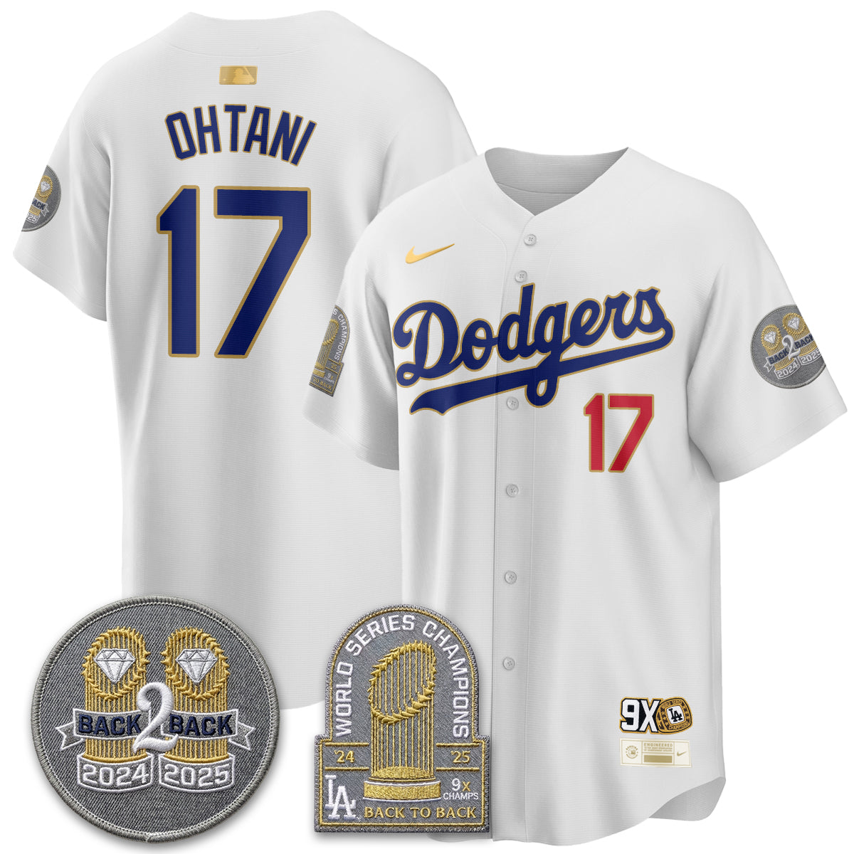 LAD Vapor Limited Jersey - Back to Back Champion - All Stitched-DTD