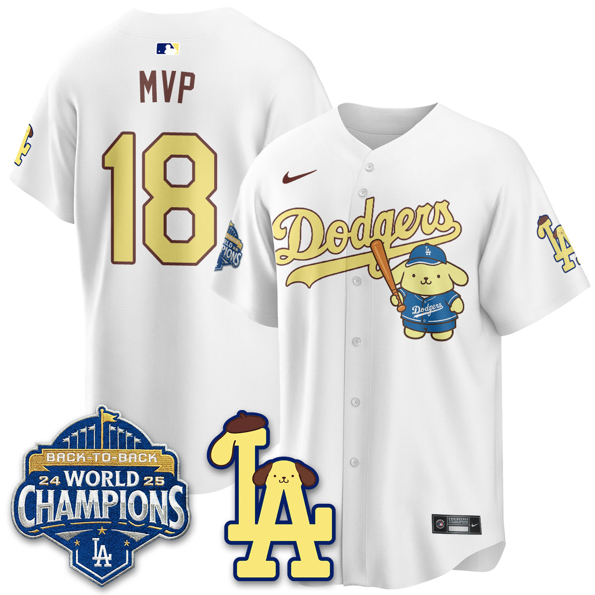 LAD Pompompurin Edition Vapor Jersey - Stitched-DTD
