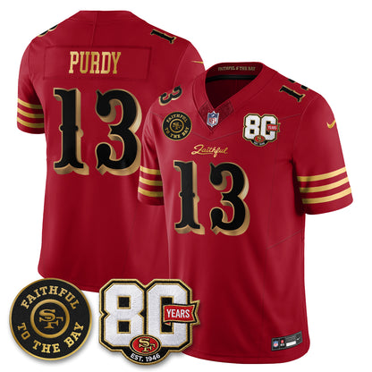 SF “Rivalries” Vapor Limited Jersey - Faithful To The Bay Patch - All Stitched-DTD
