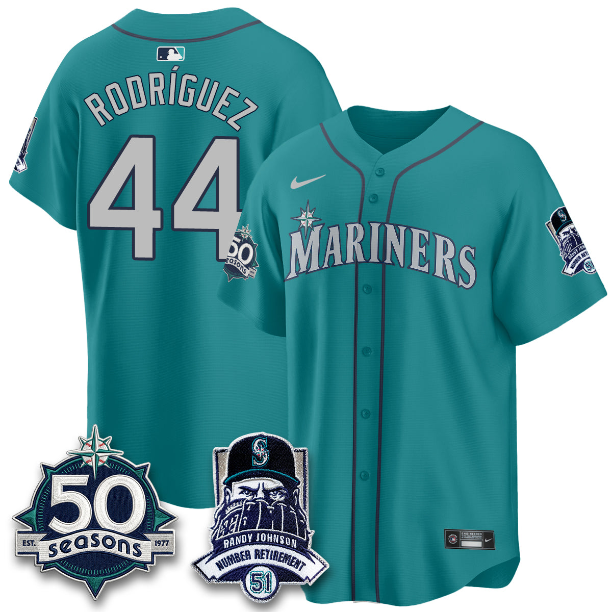 SEA Randy Johnson Vapor Limited Jersey V2- All Stitched-DTD