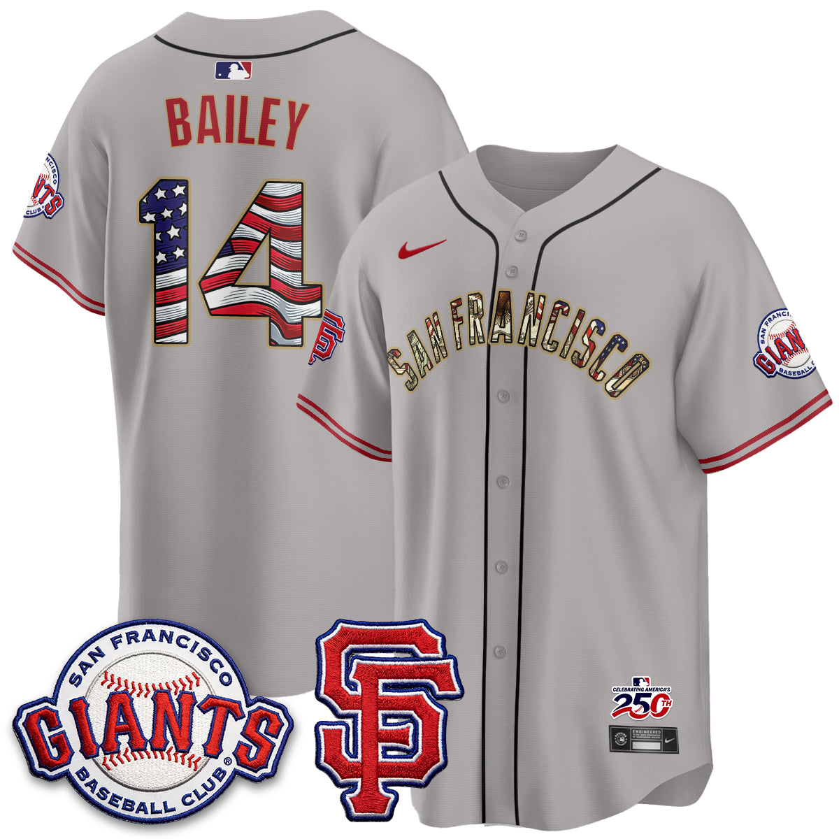 San Francisco Giants2026 Independence Day USA Jersey - All Stitched-DTD