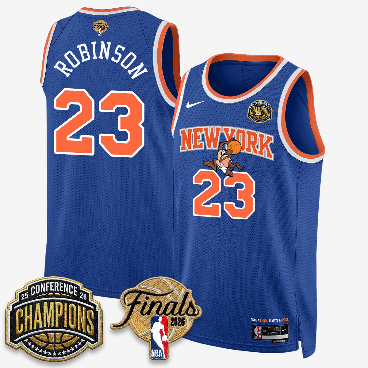 NYK 2026 NBA Eastern Conference Champions x Looney Tunes Vapor Jersey V2- Stitched-DTD
