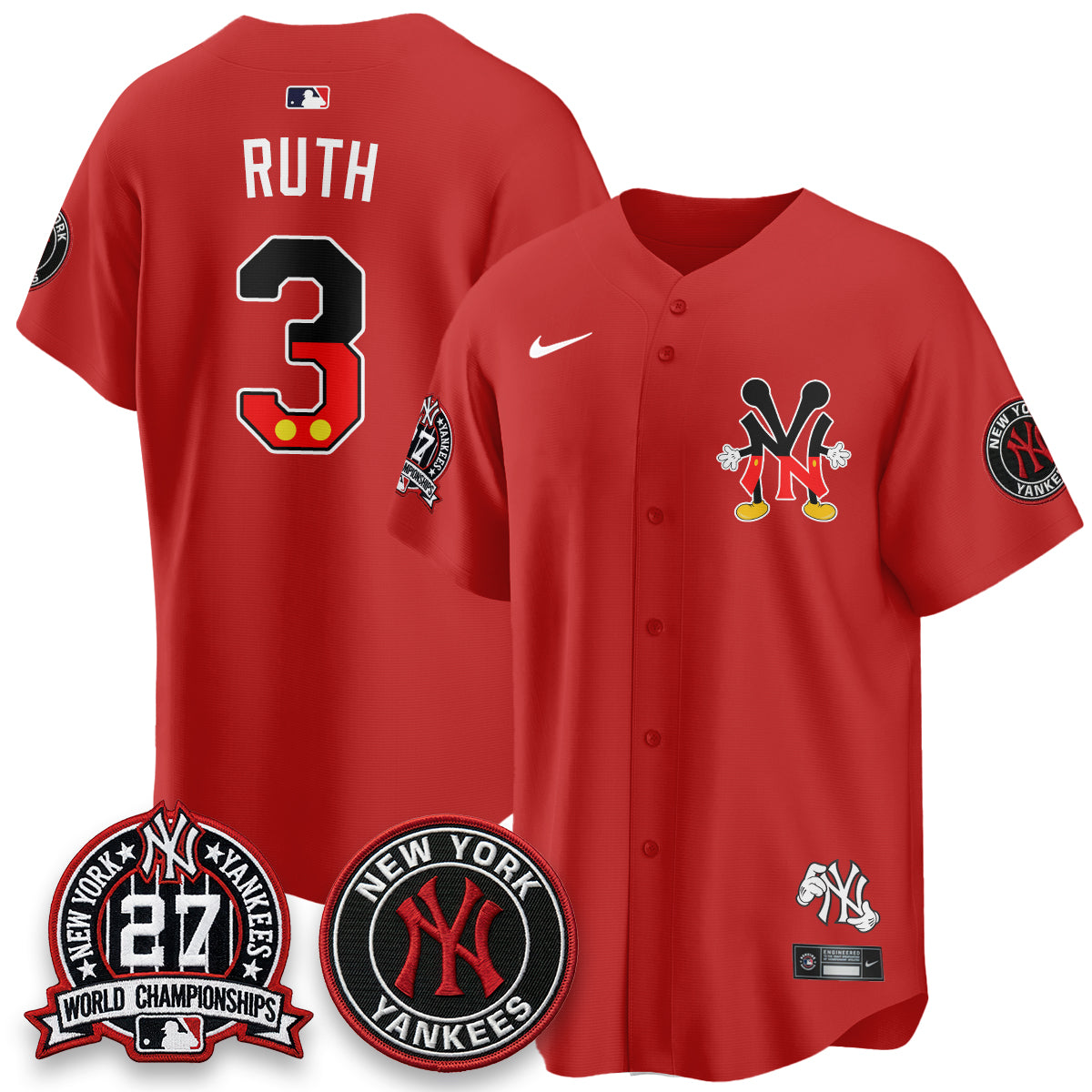 NYY x Mouse Vapor Limited Jersey - Stitched-DTD