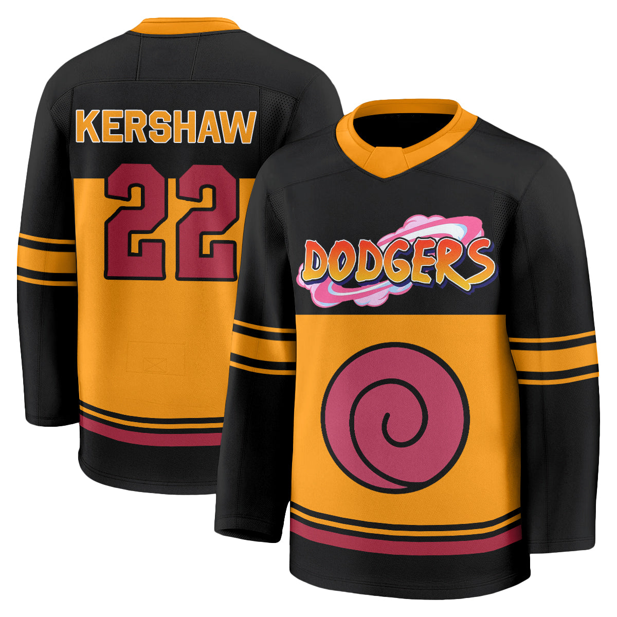 LAD Naruto Edition Vapor Hockey Jersey - Stitched-DTD