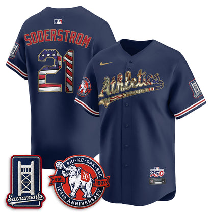 OAK  2026 Independence Day USA Vapor Jersey - Stitched-DTD