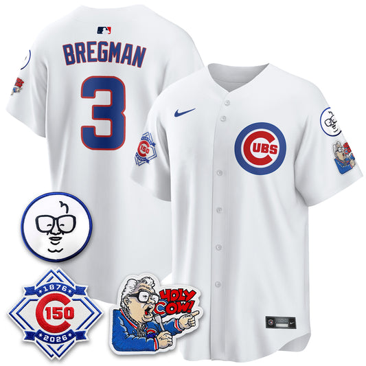 CHC 150th Anniversary Harry Caray Holy Cow Vapor Premier Limited Jersey - All Stitched V2-DTD