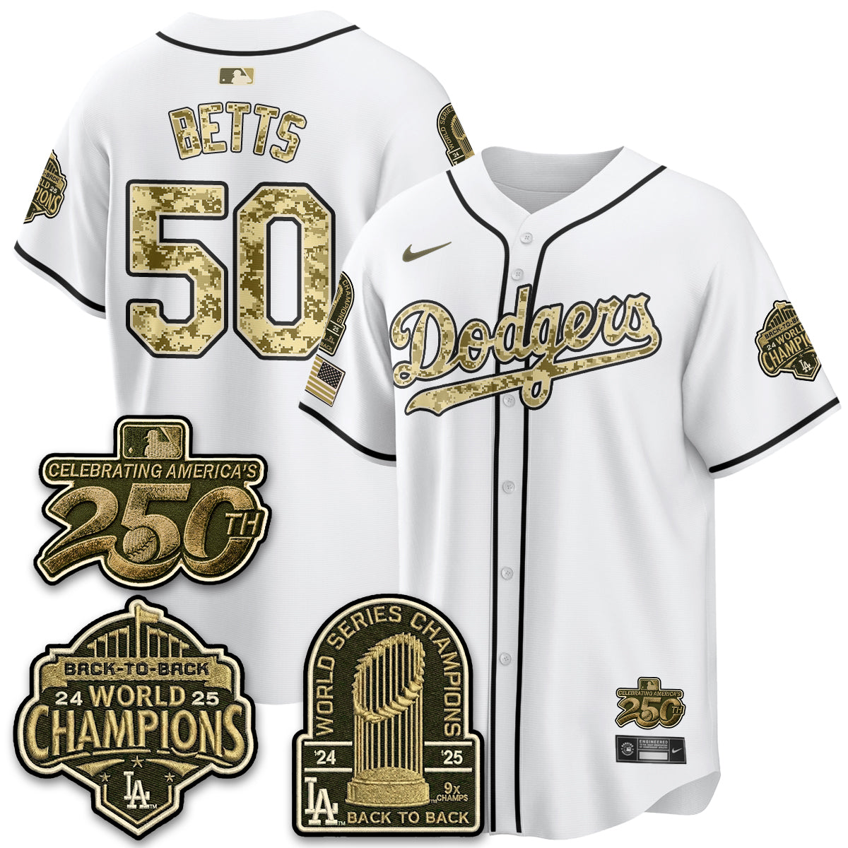 LAD Military Appreciation Game Day Jersey V2 - Stitched-DTD