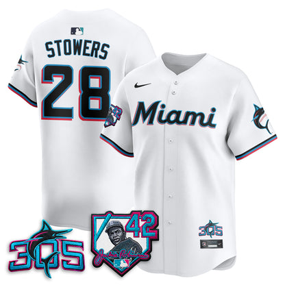 MIA 2026 Jackie Robinson New Era Vapor Limited Jersey - All Stitched-DTD