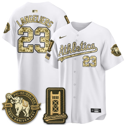 OAK Military Appreciation Game Day Jersey - Stitched-DTD
