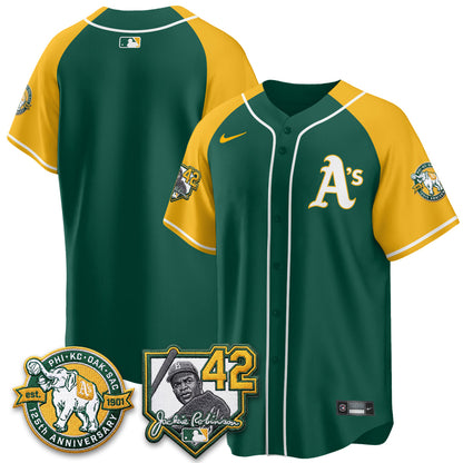 OAK 2026 Jackie Robinson Day - Celebrating 125 Years Limited Vapor Jersey - All Stitched-DTD