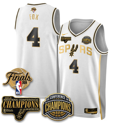 SAS 2026 NBA Western Conference Champions Vapor Special Edition Jersey - Stitched-DTD