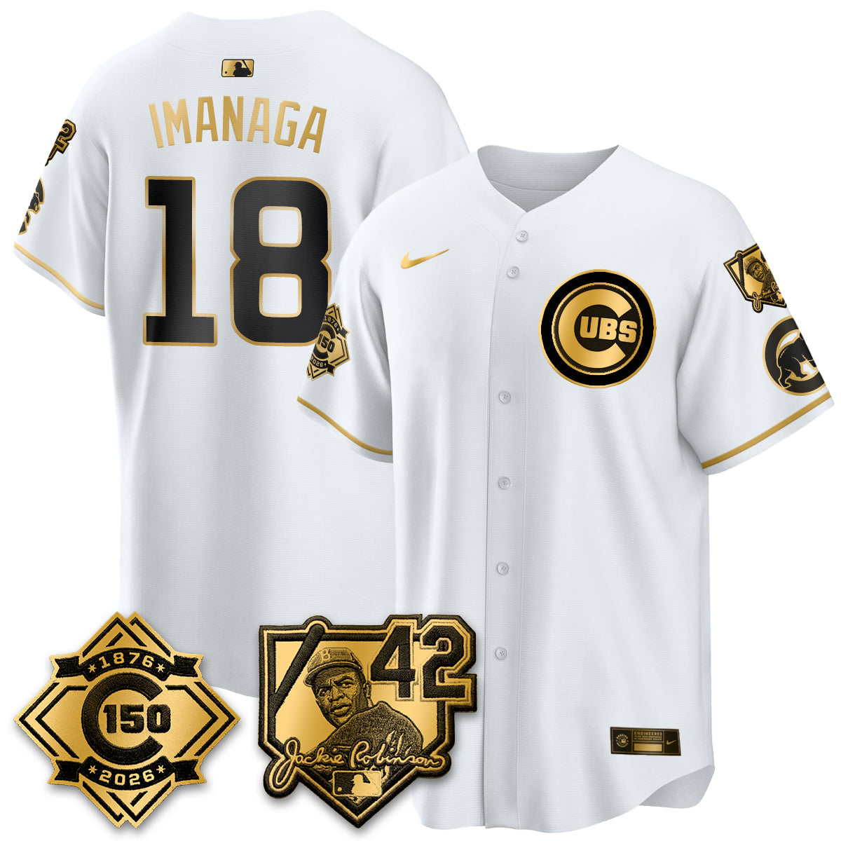 CHC 150th Anniversary & Jackie Robinson Day Patch Vapor Premier Limited Jersey - All Stitched-DTD